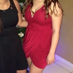 Wine Red Sexy Cocktail Dress, Size Medium